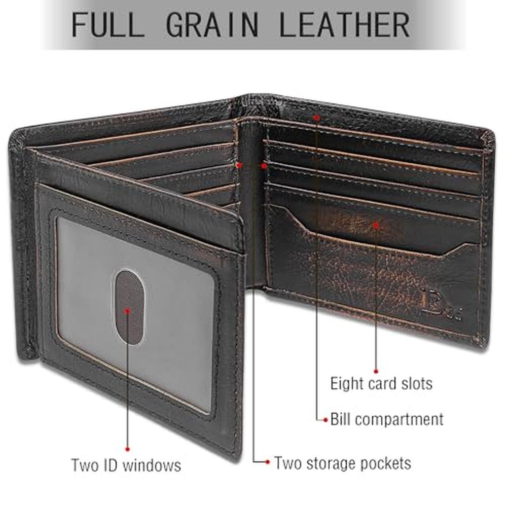 DK86 Leather Bifold Wallet: Hand Burnished Full Grain – Packaging