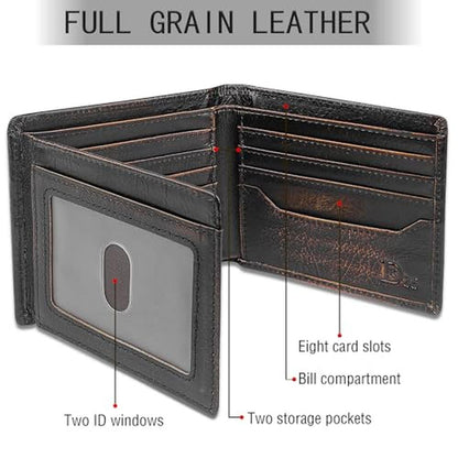 DK86 Leather Bifold Wallet: Hand Burnished Full Grain – Packaging