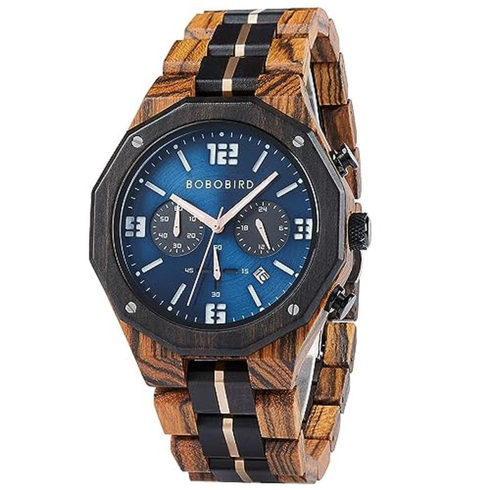 Men Watch: BOBO BIRD GT134 Wooden Watch – Front View