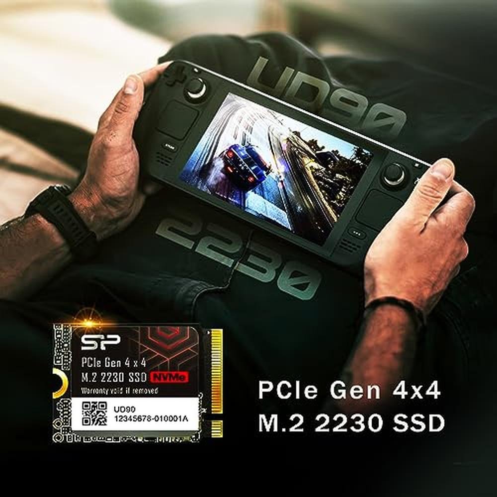 Silicon Power 2TB UD90 2230 NVMe 4.0 Gen4 PCIe M.2 SSD – Side View
