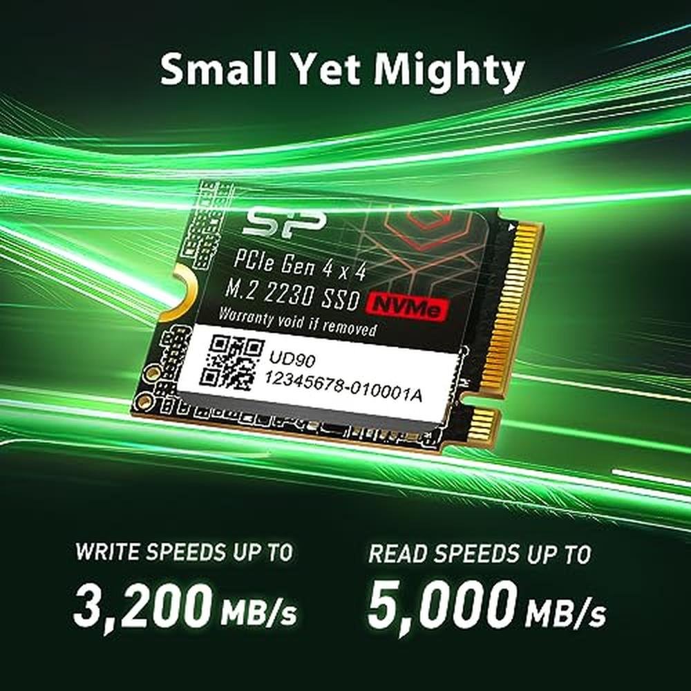 Silicon Power 2TB UD90 2230 NVMe 4.0 Gen4 PCIe M.2 SSD – In Use
