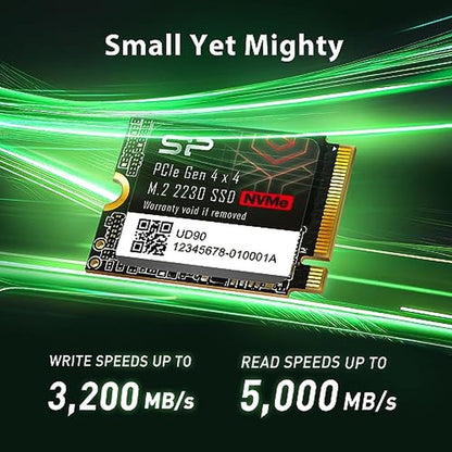 Silicon Power 2TB UD90 2230 NVMe 4.0 Gen4 PCIe M.2 SSD – In Use