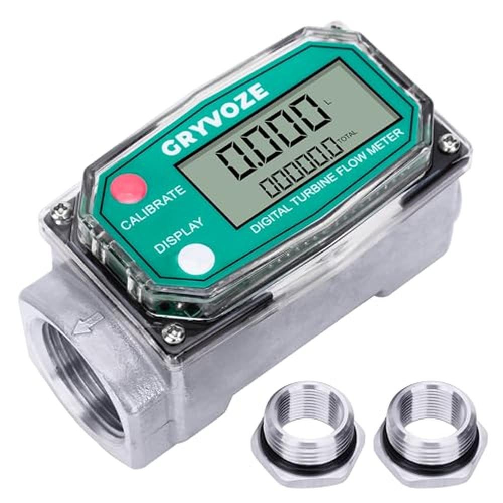 Gryvoze Digital Turbine Flow Meter – Front View
