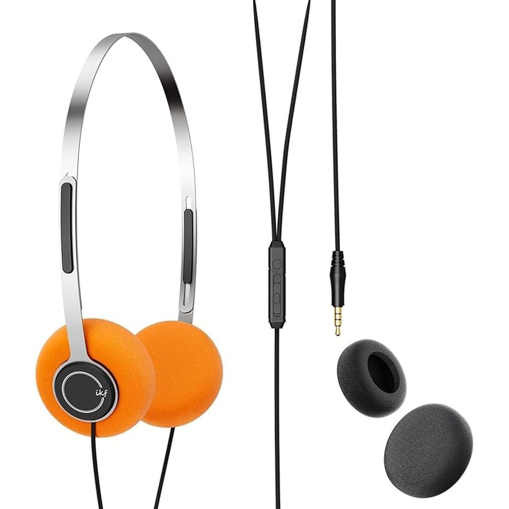 Y3 Wired Headphones: Retro Classic Headset – Front View