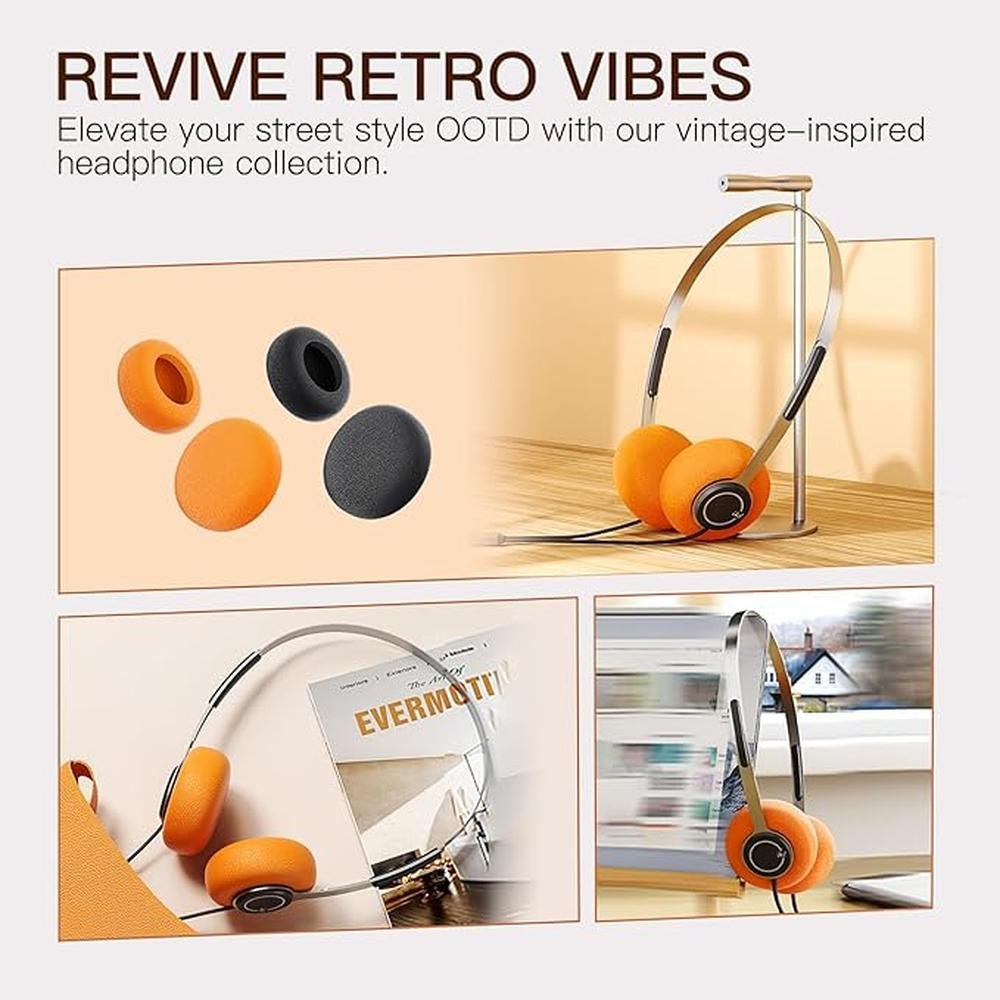 Y3 Wired Headphones: Retro Classic Headset – Side View