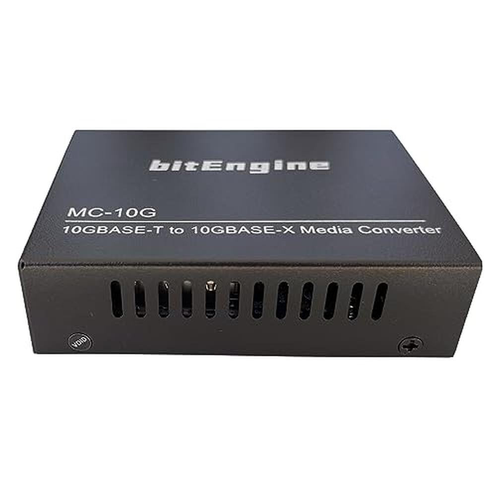 10G Media Converter: BitEngine 10GBase-T to 10GBase-X – Close-up Detail