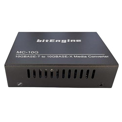 10G Media Converter: BitEngine 10GBase-T to 10GBase-X – Close-up Detail