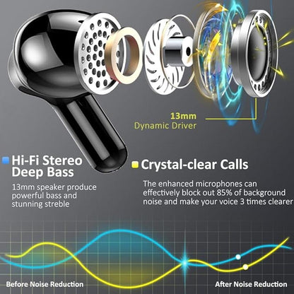 Wireless Earbud: Bluetooth Headphones 5.3 NEW 40H Ear Buds – Packaging