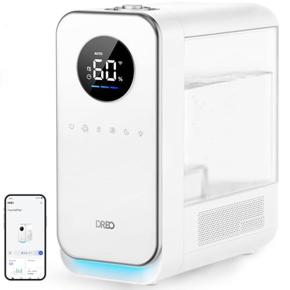 Dreo Humidifiers: Dreo 5L Top Fill Smart Quiet Cool Mist – Front View