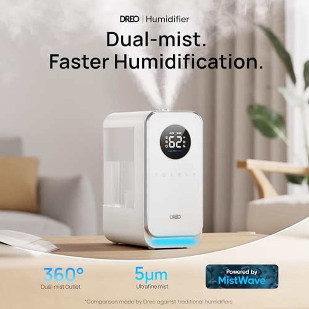 Dreo Humidifiers: Dreo 5L Top Fill Smart Quiet Cool Mist – Close-up Detail