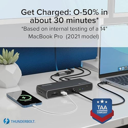 Thunderbolt Plugable: Plugable Thunderbolt 4 Dock TBT4-UDX1 – Close-up Detail