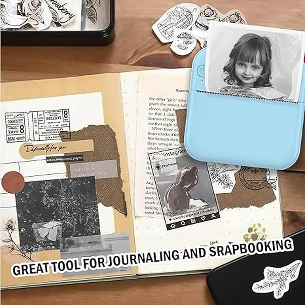 Thermal Printer: HUIJUTCHEN Portable Mini Sticker Printer – Close-up Detail