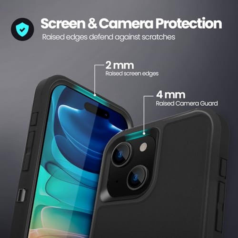 iPhone Plus Case: Sansunto iPhone 15 Plus & 14 Plus 3-in-1 – Side View