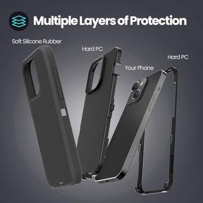 iPhone Plus Case: Sansunto iPhone 15 Plus & 14 Plus 3-in-1 – In Use