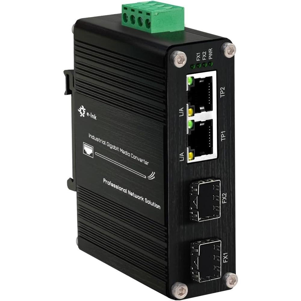 Mini Industrial Gigabit Media Converter – Front View