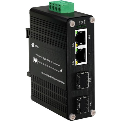 Mini Industrial Gigabit Media Converter – Front View