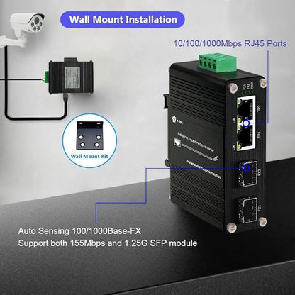 Mini Industrial Gigabit Media Converter – In Use