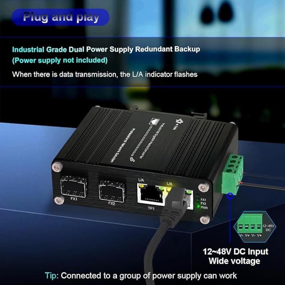 Mini Industrial Gigabit Media Converter – Packaging