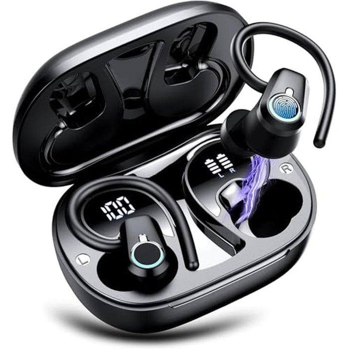 Wireless Earbuds Headphones: 2023 Bluetooth 5.3 Sport – Front View
