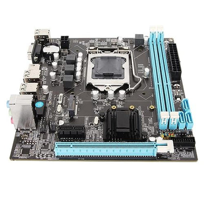 Motherboard LGA1155: H61 Micro ATX Computer Motherboard – Front View