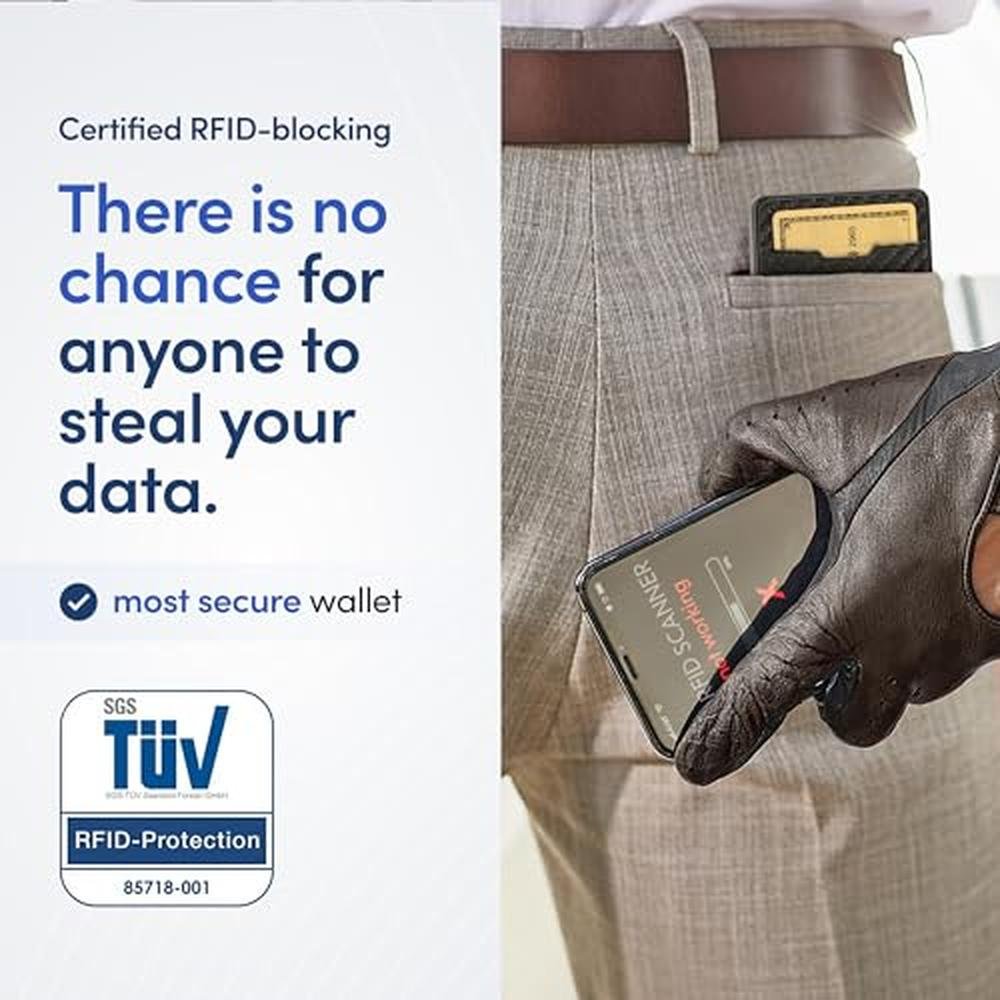 Travando Wallet: TRAVANDO Swype Slim Metal RFID Blocking – Packaging