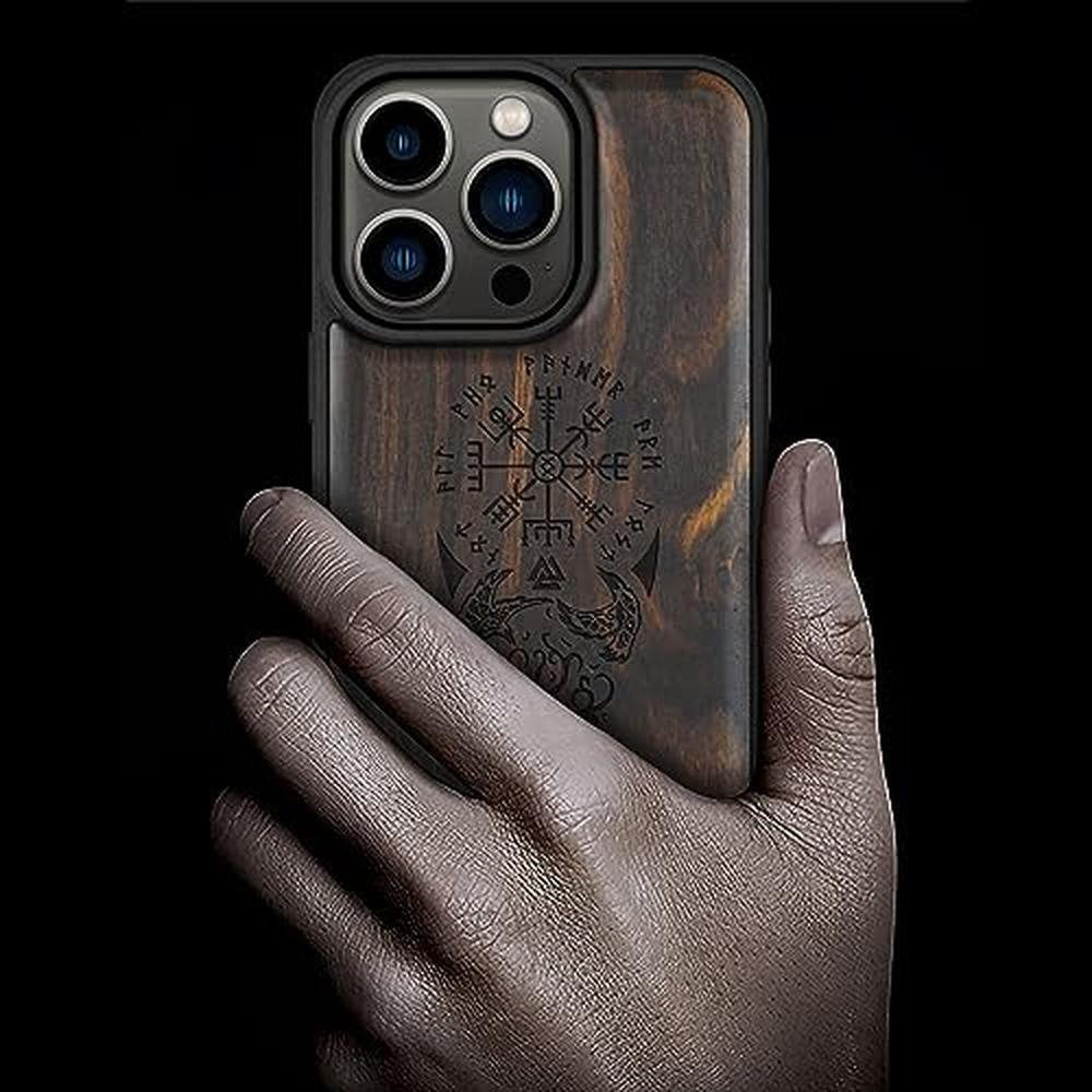 Carveit Case: Carveit Magnetic Wooden Case for iPhone 15 Pro – Side View