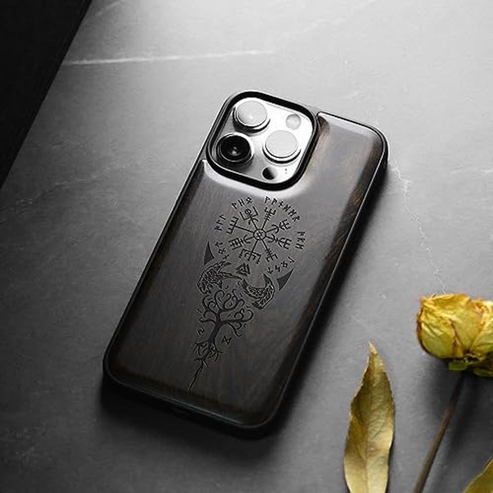 Carveit Case: Carveit Magnetic Wooden Case for iPhone 15 Pro – In Use