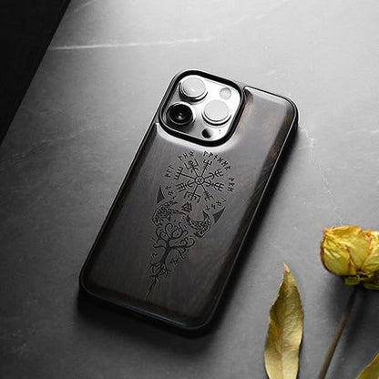 Carveit Case: Carveit Magnetic Wooden Case for iPhone 15 Pro – In Use