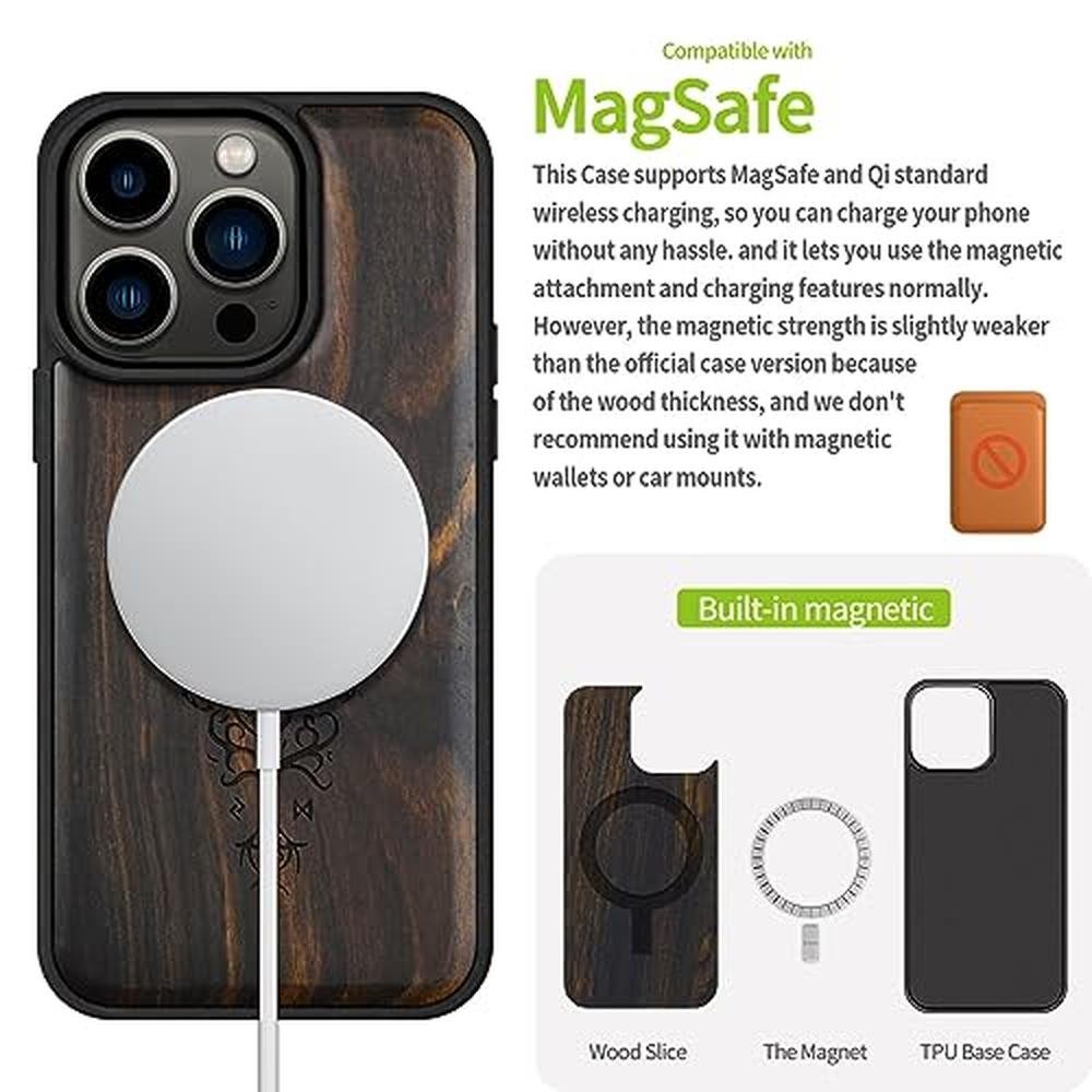 Carveit Case: Carveit Magnetic Wooden Case for iPhone 15 Pro – Packaging