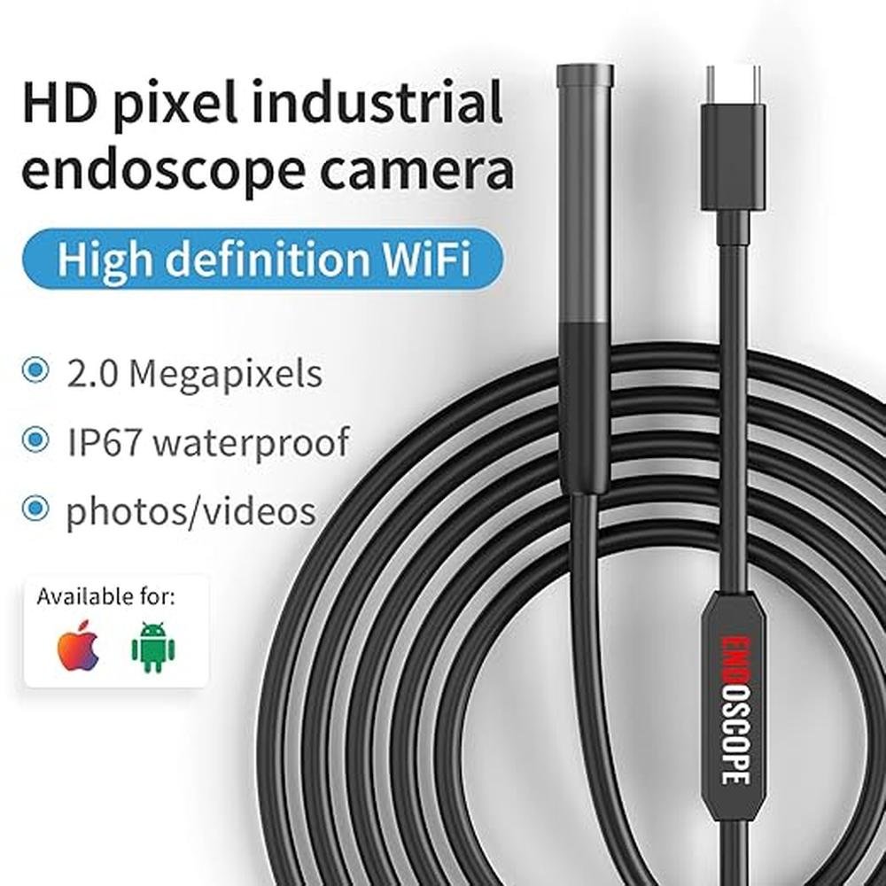 Camera Endoscope: Premium High-End Inspection Borescope – Side View