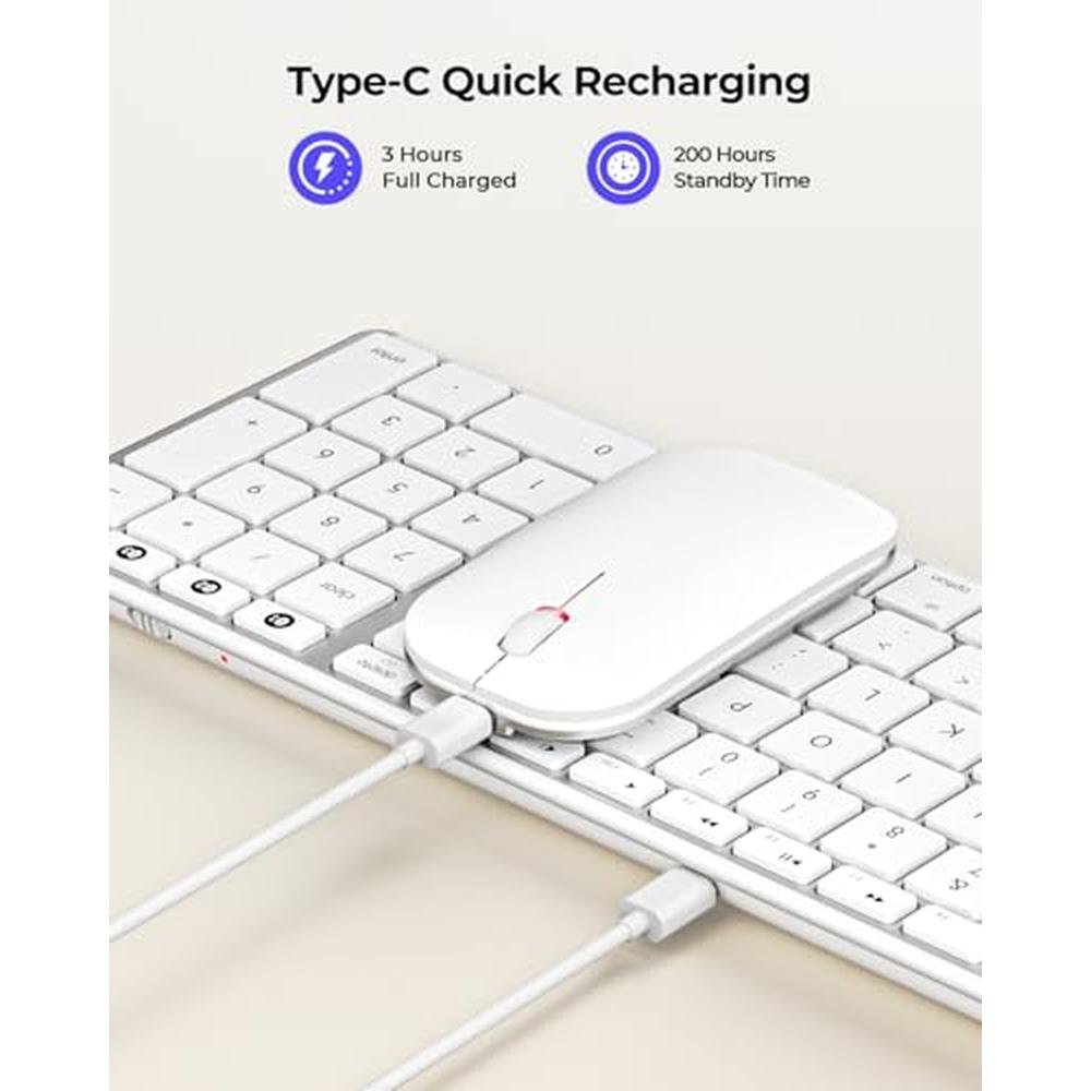 seenda Bluetooth Keyboard and Mouse for Mac – Close-up Detail