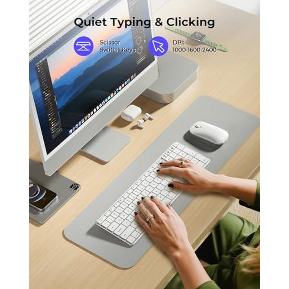 seenda Bluetooth Keyboard and Mouse for Mac – In Use