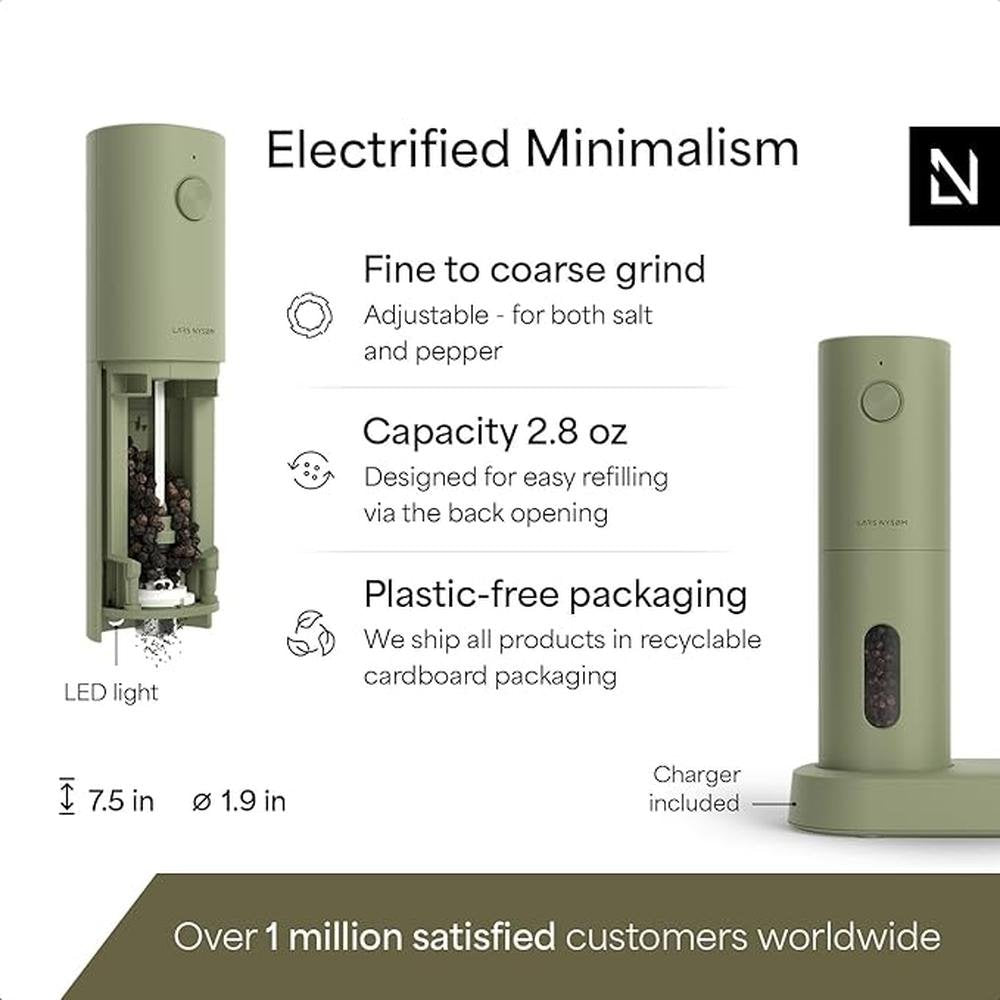 Electric Salt and Pepper Grinder Set – In Use