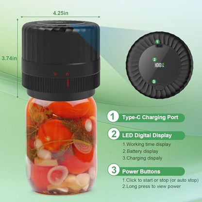 Sealer Mason: SelePow VP06+ Electric Vacuum Sealer for – Close-up Detail