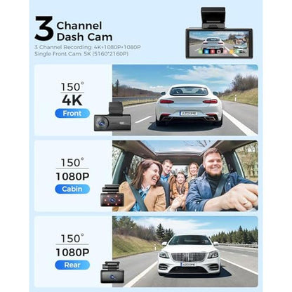 1080p AZDOME: AZDOME 5K 3 Channel Dash Cam M580 – Close-up Detail