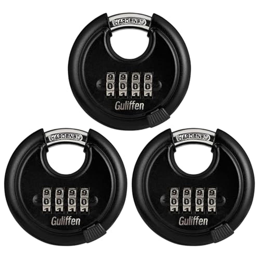 Premium Locking Solution: Guliffen Heavy-Duty Outdoor Combo – Front View