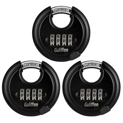 Premium Locking Solution: Guliffen Heavy-Duty Outdoor Combo – Front View