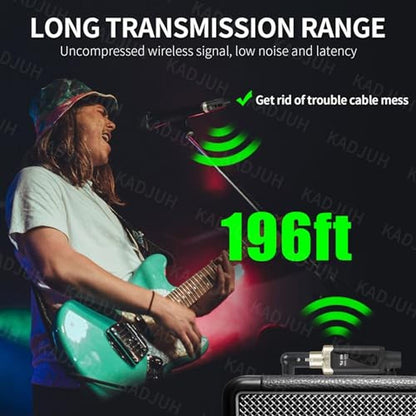 Transmitter Receiver: Kadjuh Wireless XLR Transmitter and – Side View