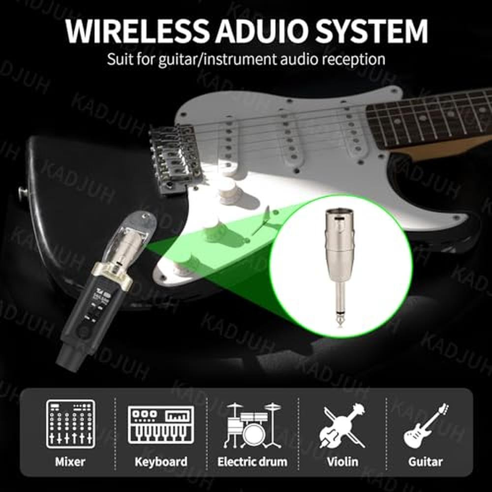 Transmitter Receiver: Kadjuh Wireless XLR Transmitter and – Close-up Detail