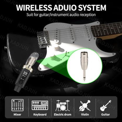 Transmitter Receiver: Kadjuh Wireless XLR Transmitter and – Close-up Detail