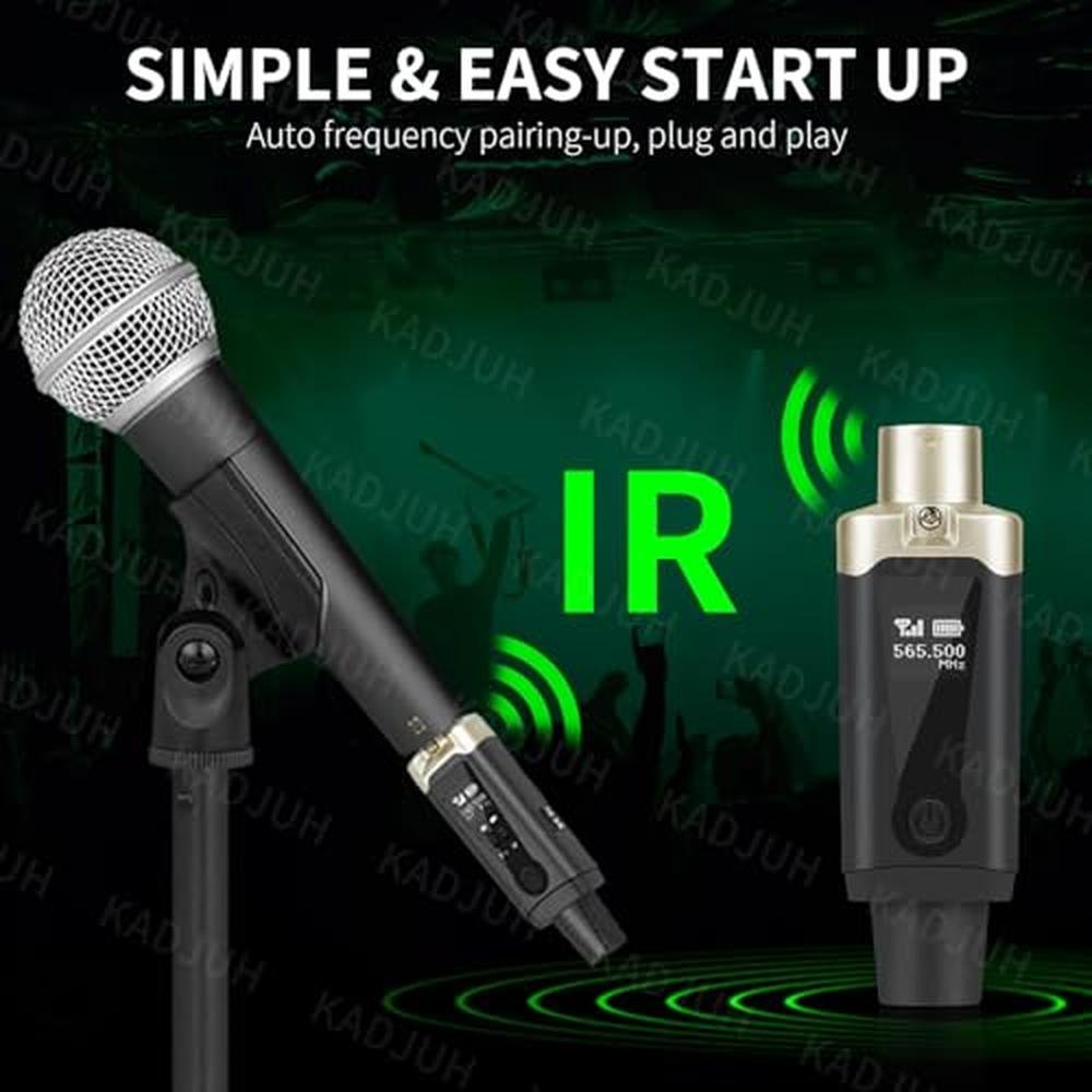 Transmitter Receiver: Kadjuh Wireless XLR Transmitter and – Packaging