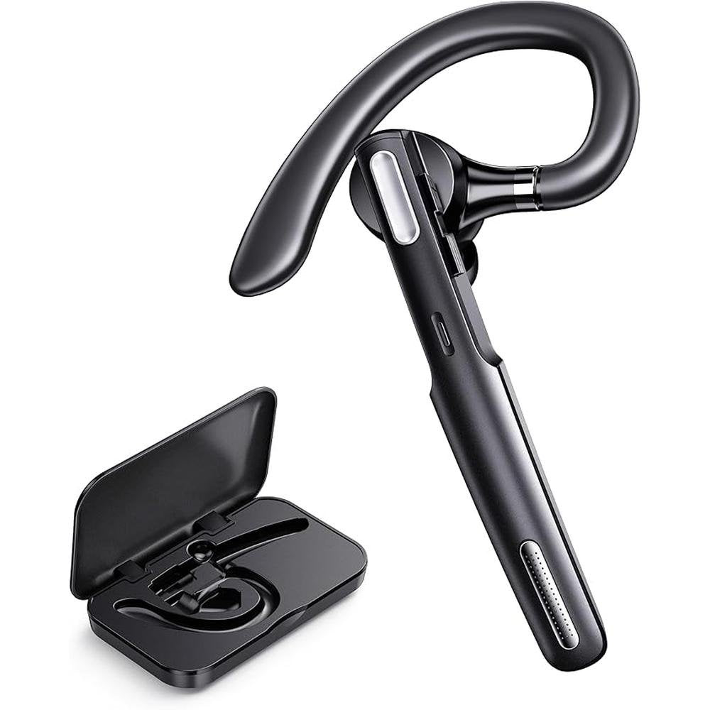 Bluetooth Headset: Wireless Bluetooth Earpiece V5.0 – Front View