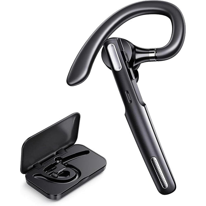 Bluetooth Headset: Wireless Bluetooth Earpiece V5.0 – Front View