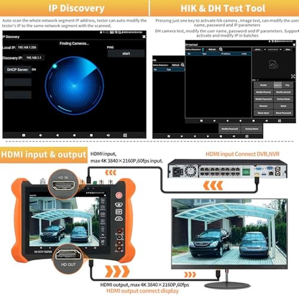 Tester Camera: Rsrteng CCTV Tester 8K 32MP 12MP IP Camera – Packaging
