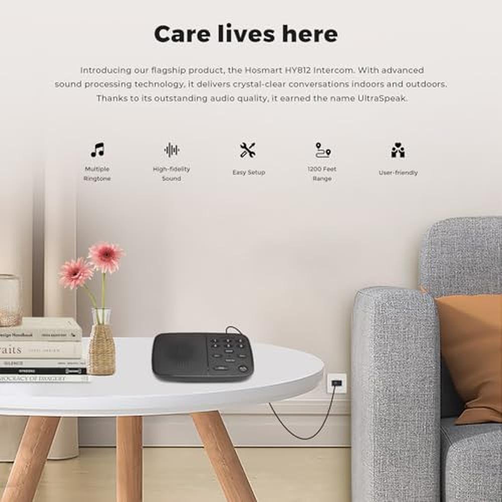 Intercom Home: Hosmart UltraSpeak Wireless Intercom System – Side View
