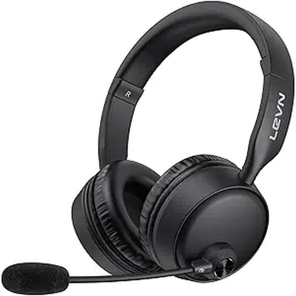 LEVN Bluetooth Headset with Microphone – Front View