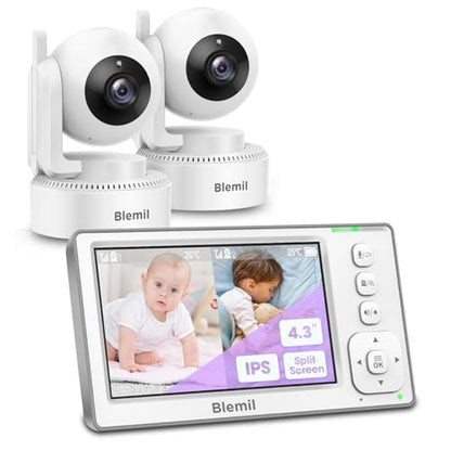Monitor Baby: Blemil Baby Monitor with 2 Cameras and Audio – Front View
