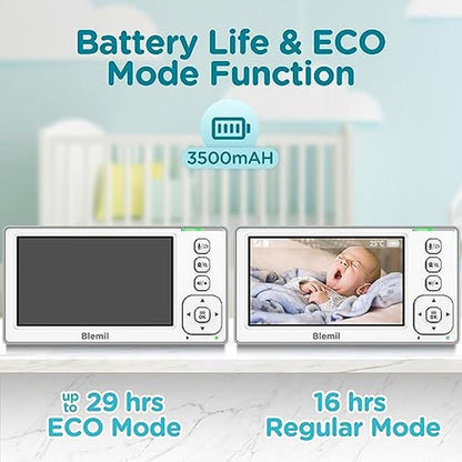 Monitor Baby: Blemil Baby Monitor with 2 Cameras and Audio – Close-up Detail