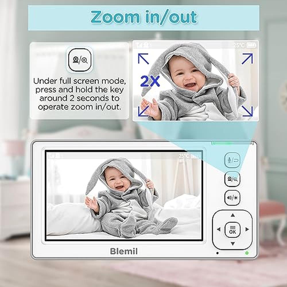 Monitor Baby: Blemil Baby Monitor with 2 Cameras and Audio – Packaging
