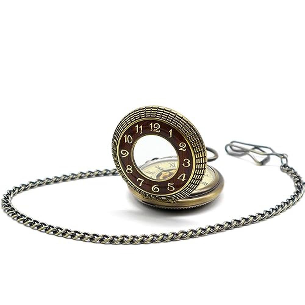 Vigoroso Men's Hand-Wind Mechanical Pocket Watch – In Use